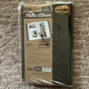 Pioneer Sewn European Bonded Black Leather Photo Album Holds 300 4” x 6” Photos